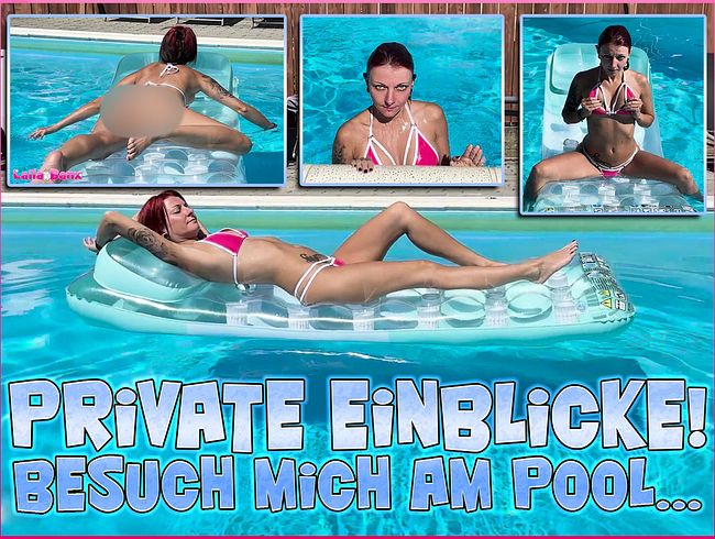 Laila Banx Porno Video: Private Einblicke! Besuch mich am Pool...